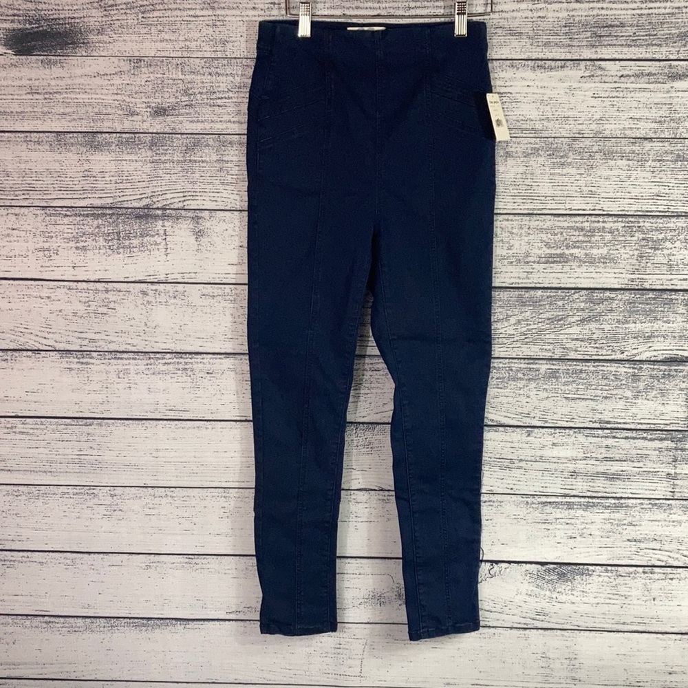 NWT Free People Star Girl Size 28 High Rise Slip On Denim Jeans